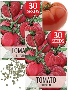 Seed Needs Beefsteak Tomato Seeds to Plant Heirloom & Non-GMO 2 Packs