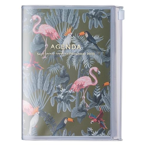 MARK'S 2022/2023 Taschenkalender A6 vertikal, Storage it, Jungle, Khaki: Von September 2022 bis Dezember 2023