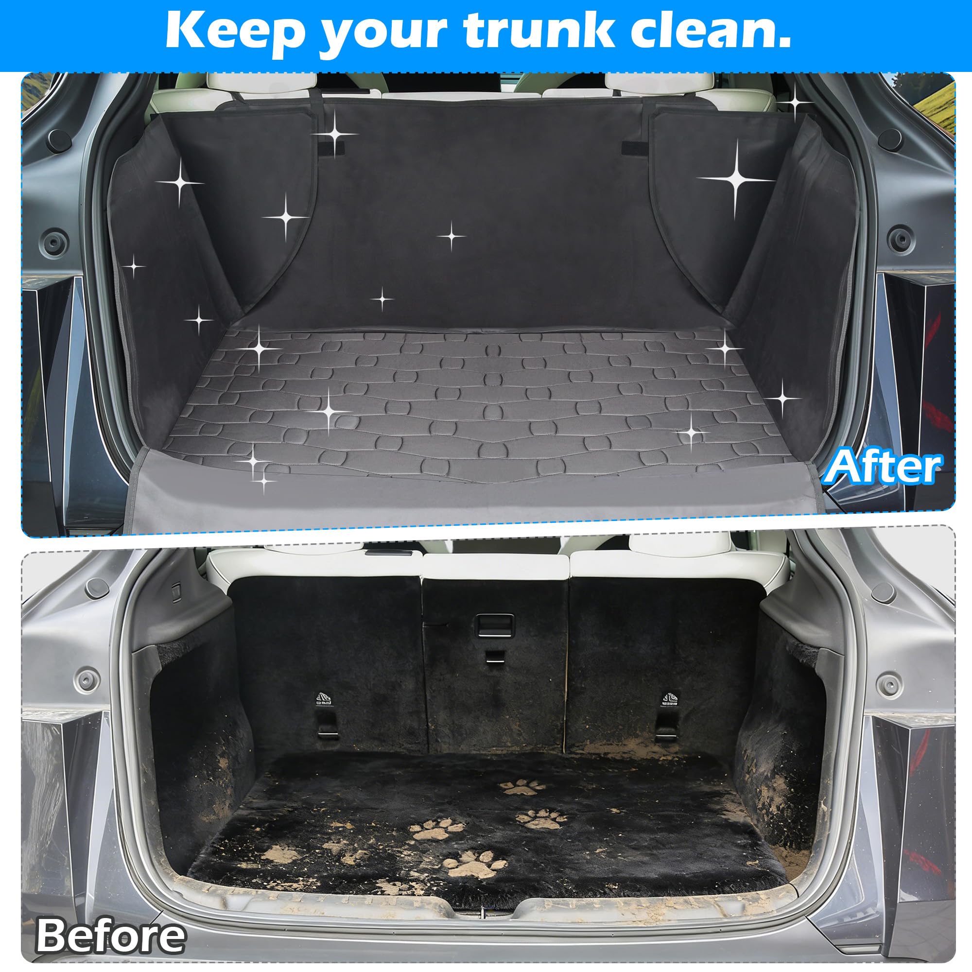 Tesla Model Y 2025 2026 Tappetino per bagagliaio in ginepro, tappetino per animali domestici, antiscivolo, impermeabile, protezione con rete portaoggetti Modello Y Accessori per ginepro