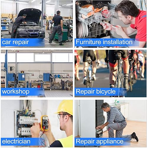 Miniatura 7 de Destornillador ranurado y Phillips, PH2 destornillador de cabeza cruzada de 6 pulgadas de largo y destornillador de hoja plana, 2 paquetes de