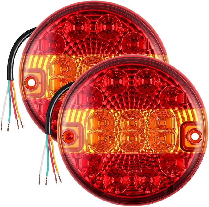 Anhängerbeleuchtung Led SPARKMOTO 2 X LKW Runde Hamburger