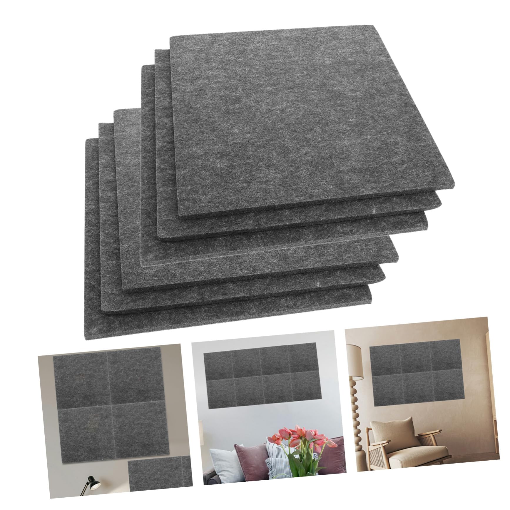 DOITOOL 8piezas Tablón De Anuncios Cuadrado De Tablero De Corcho De Fieltro Para Oficina Escuela Cocina Decoración De Pared y Arte Mural Para Sala De