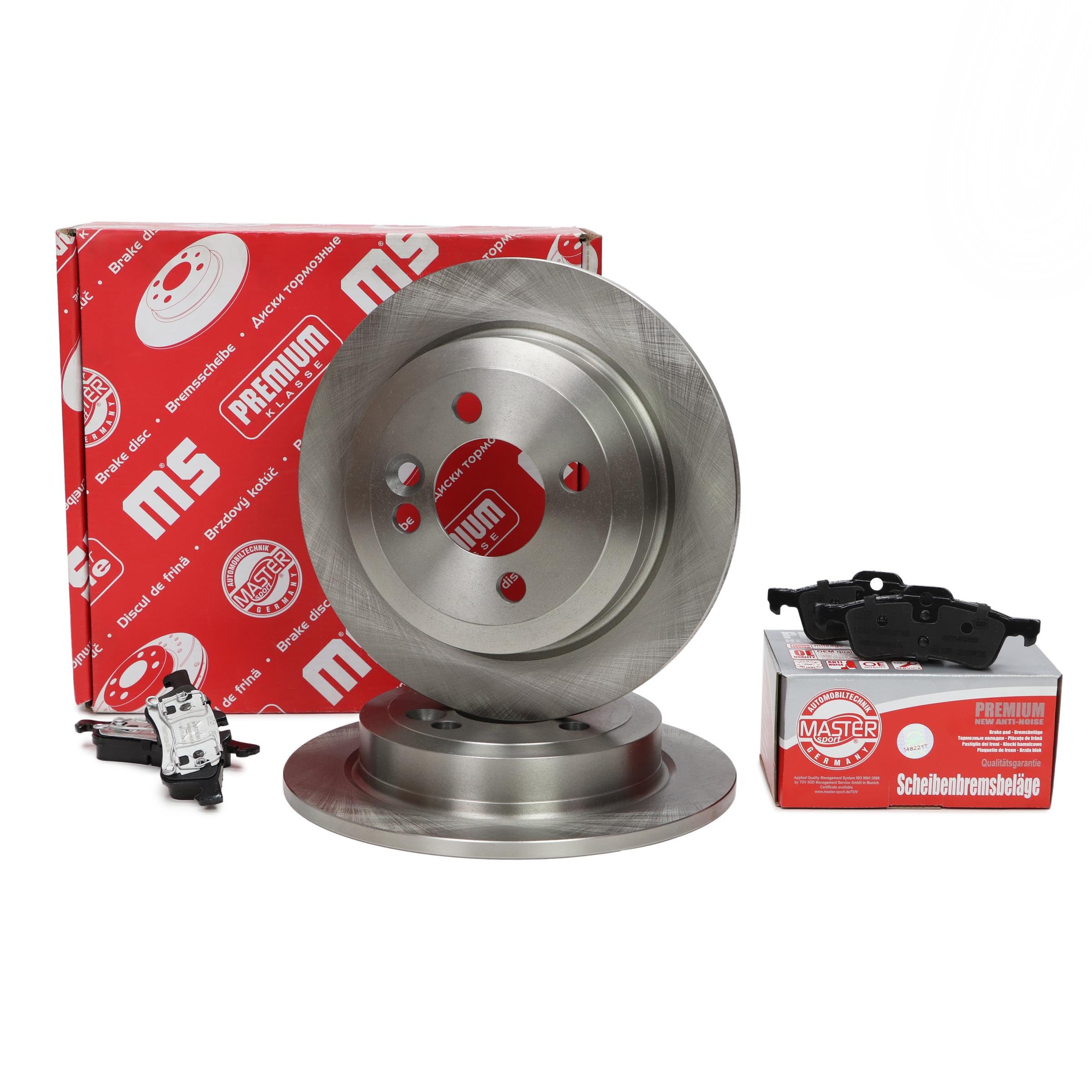 Bremsenset Hinten Ø259mm - Bremsscheiben und Beläge Kompatibel mit MINI Schrägheck R50, R53 Cabrio R52