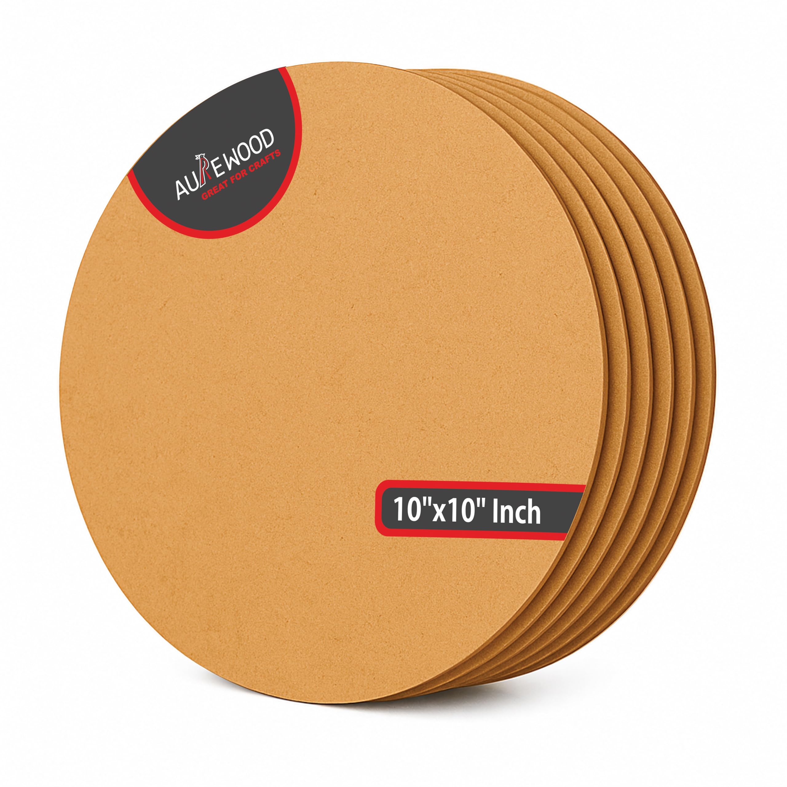MDF Round Board 10x10 Inch (3mm Thick) Pack of 6 | Wooden Circle for Painting, Mandala Art, Resin, DIY Craft | Smooth MDF Round Base-picture-27