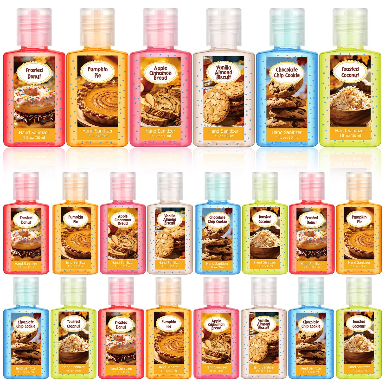 24 Pack Fall Mini Hand Sanitizer Bulk Travel Size Fall Gifts Party Favor
