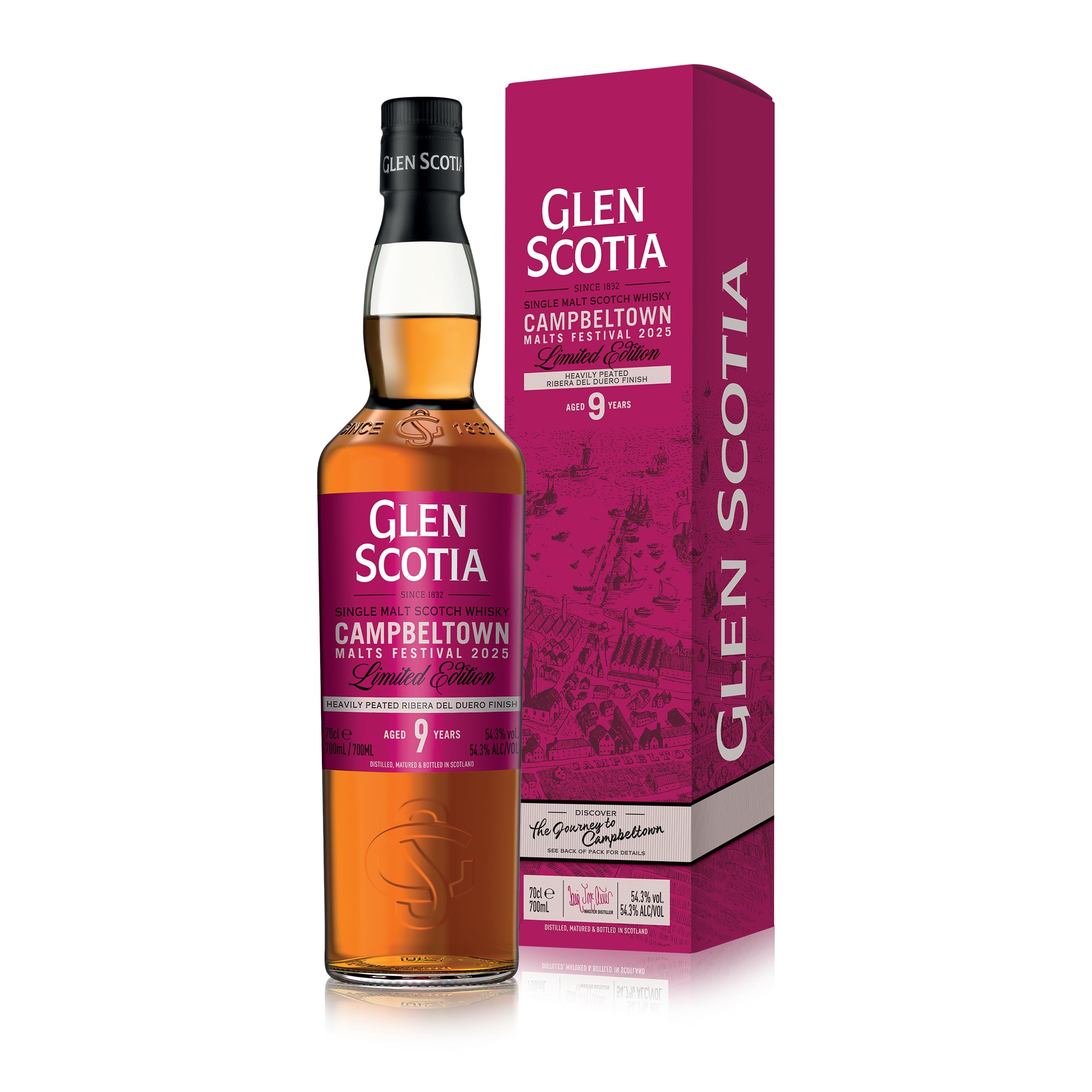 Glen Scotia 9 Jahre Campbeltown Malts Festival 2025 0,7 Liter 54,3% Vol
