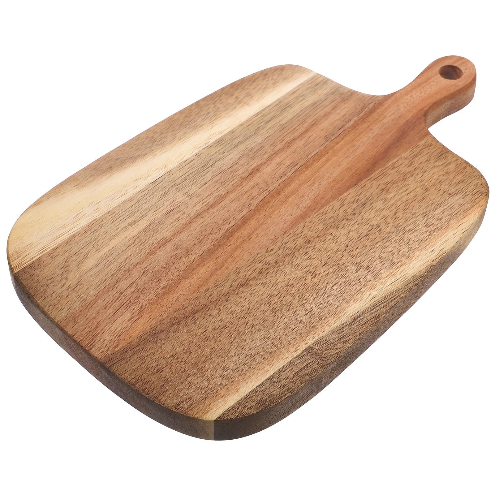 Plateau à fromage et plateau à pizza en bois d'acacia 26,5 x 16,1 cm - Plateau de service pour charcuterie - Idéal pour le fromage, la pizza, les apéritifs et la climatisation