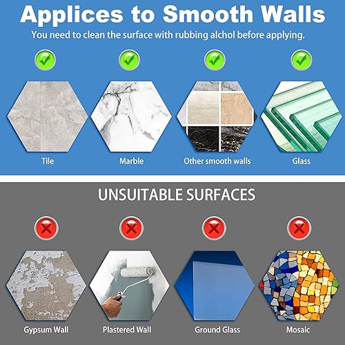 Miniatura 5 de YeeBeny Conector de ducha de baño con 2 calcomanías adhesivas, artículos simples para el hogar, soporte de gancho para cesta de ducha, estante de