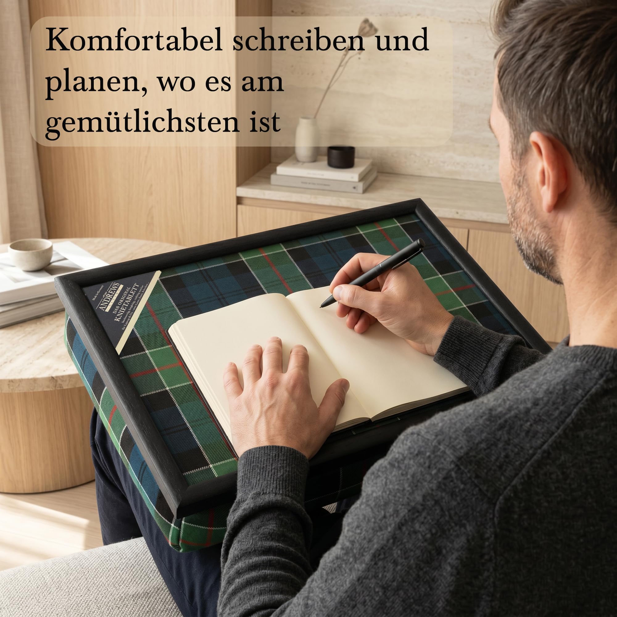 Kariertes Knietablett: Allover-Schottenkaro (Colquhoun)