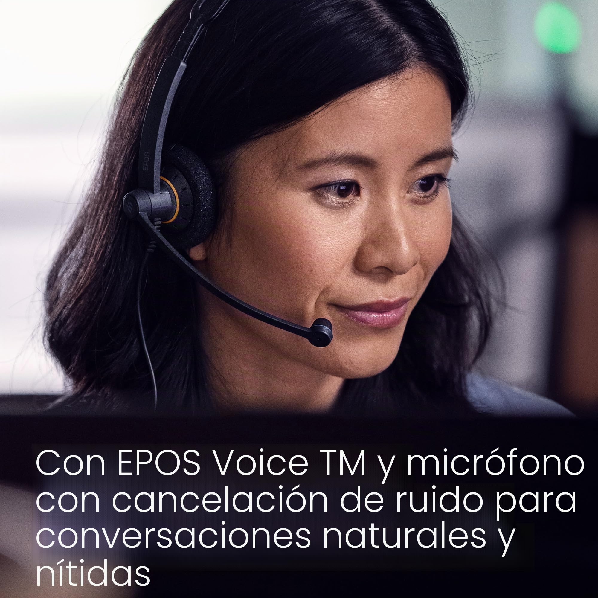 EPOS Impact SC 60 USB ML – Casque Filaire Professionnel pour Communications Unifiées, Micro Antibruit, Voice™, Connexion USB, Confortable, Idéal pour l’Usage en Bureau