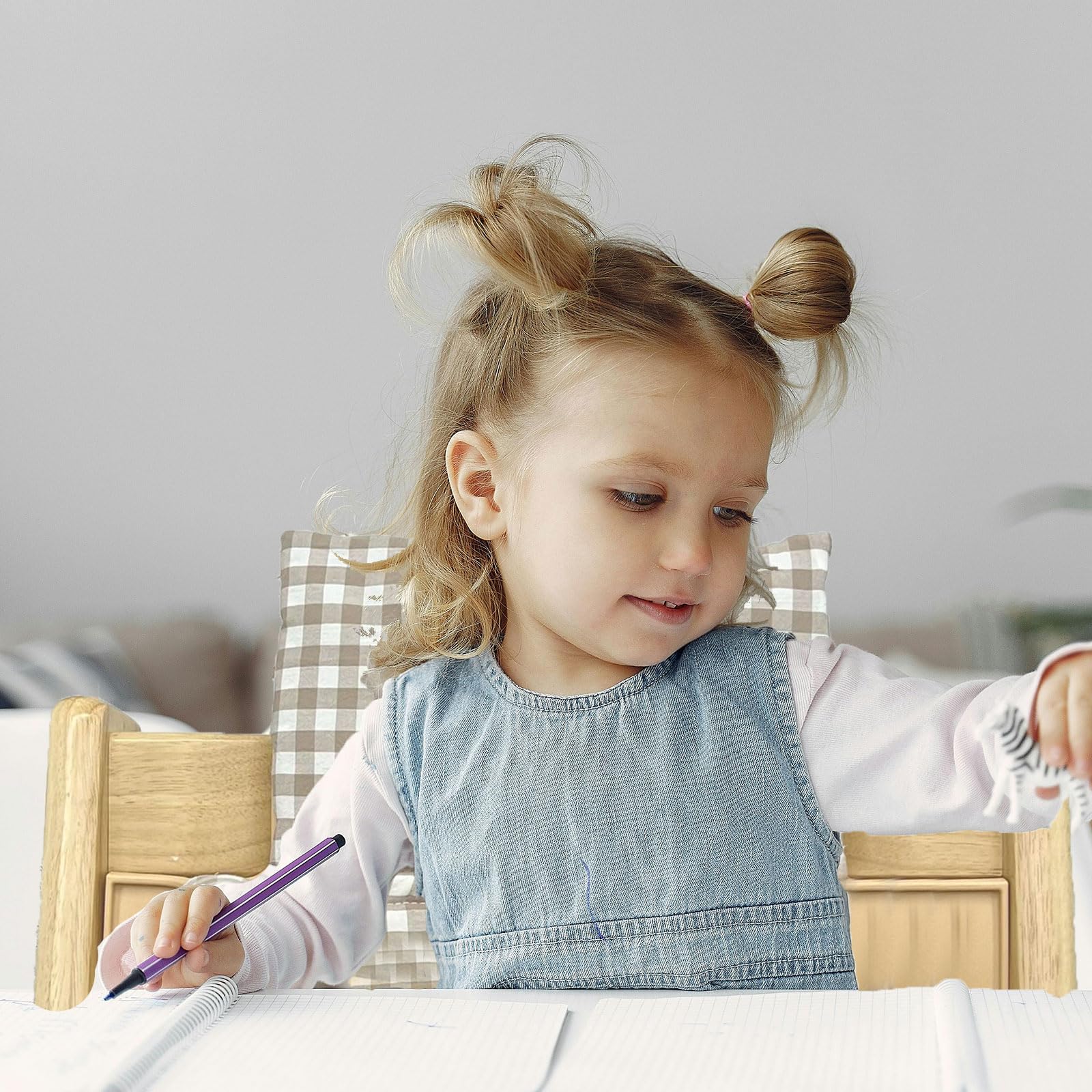 Housse de Coussin pour Stokke, coussin de siège de bébé en coton biologique, housse de remplacement, Coussin de siège Doux pour bébés et Tout-Petits avec Poche de rangement (03)