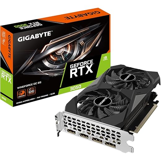 GIGABYTE GeForce RTX 3050 WINDFORCE OC 6G NVIDIA 6 GB pci_e_x16 GDDR6