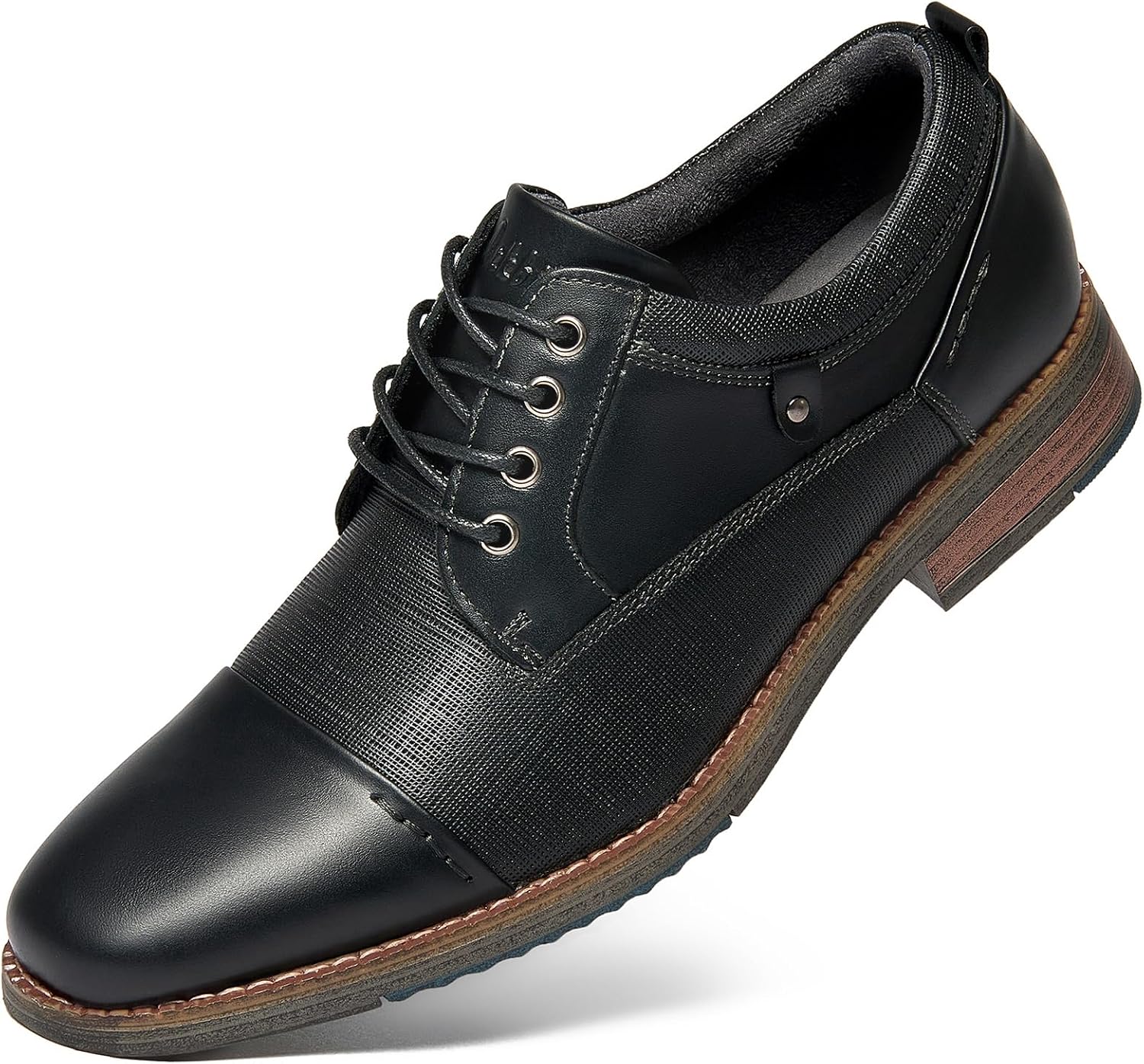 Arkbird Men's Genuine Leather Oxford Dress Shoes — Lace-Up Business Formal Shoes for Office, Work & Daily Commute