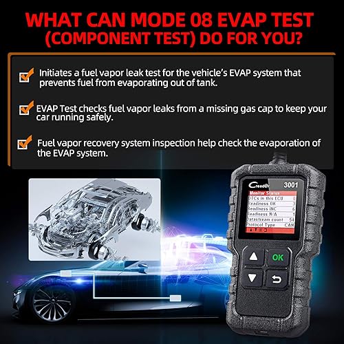 Miniatura 6 de LAUNCH Creader 3001 OBD2 escáner - Actualización 2025 Ver. lector de código de falla del motor, compatible con sensor O2, actualización gratuita de