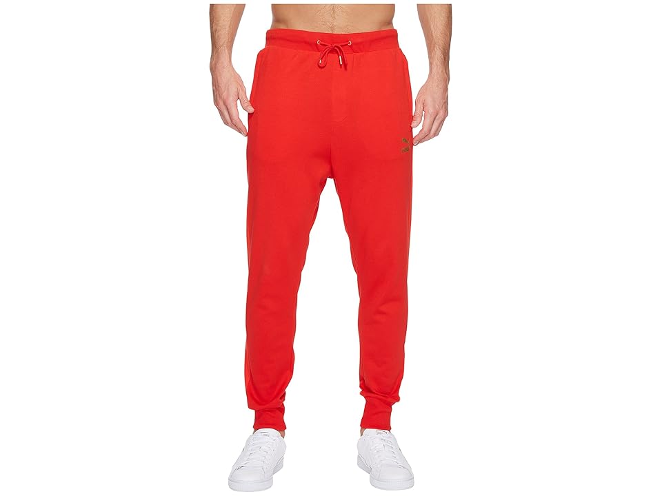 

PUMA T7 Track Pants (Puma Red) Men's Casual Pants