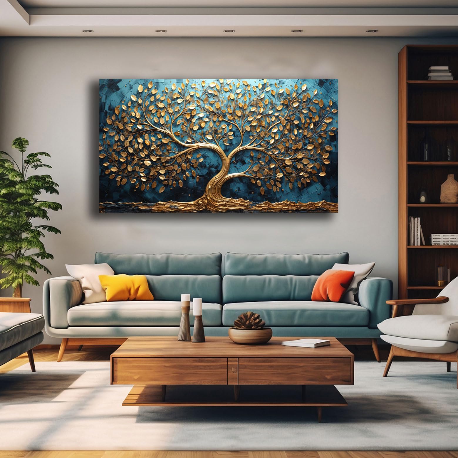 Quadro Moderno MARE 50x100 Cm – Stampa Su Tela Canvas Panorama Marino Per Soggiorno