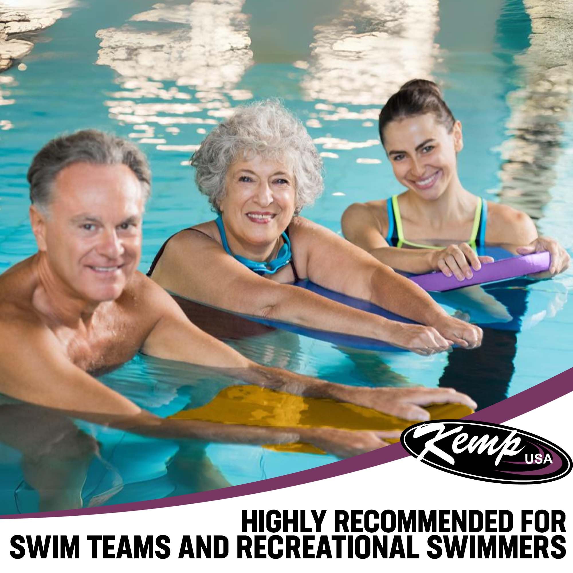 Amazon.com : Kemp USA Large Swim Kickboard Purple EVA Foam