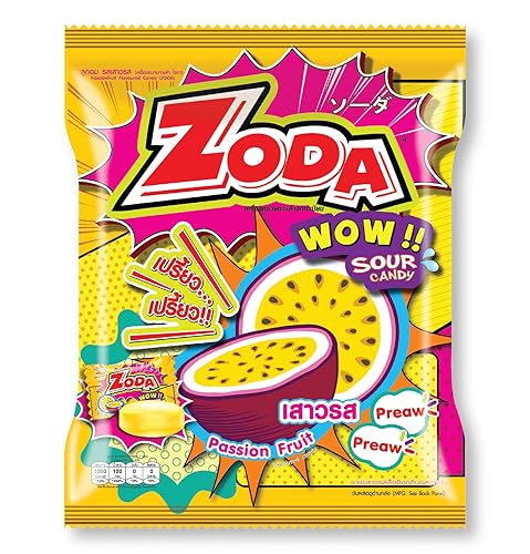 Caramelos agridulces con sabor a fruta de la pasión, (100 unidades), 8.81 onzas