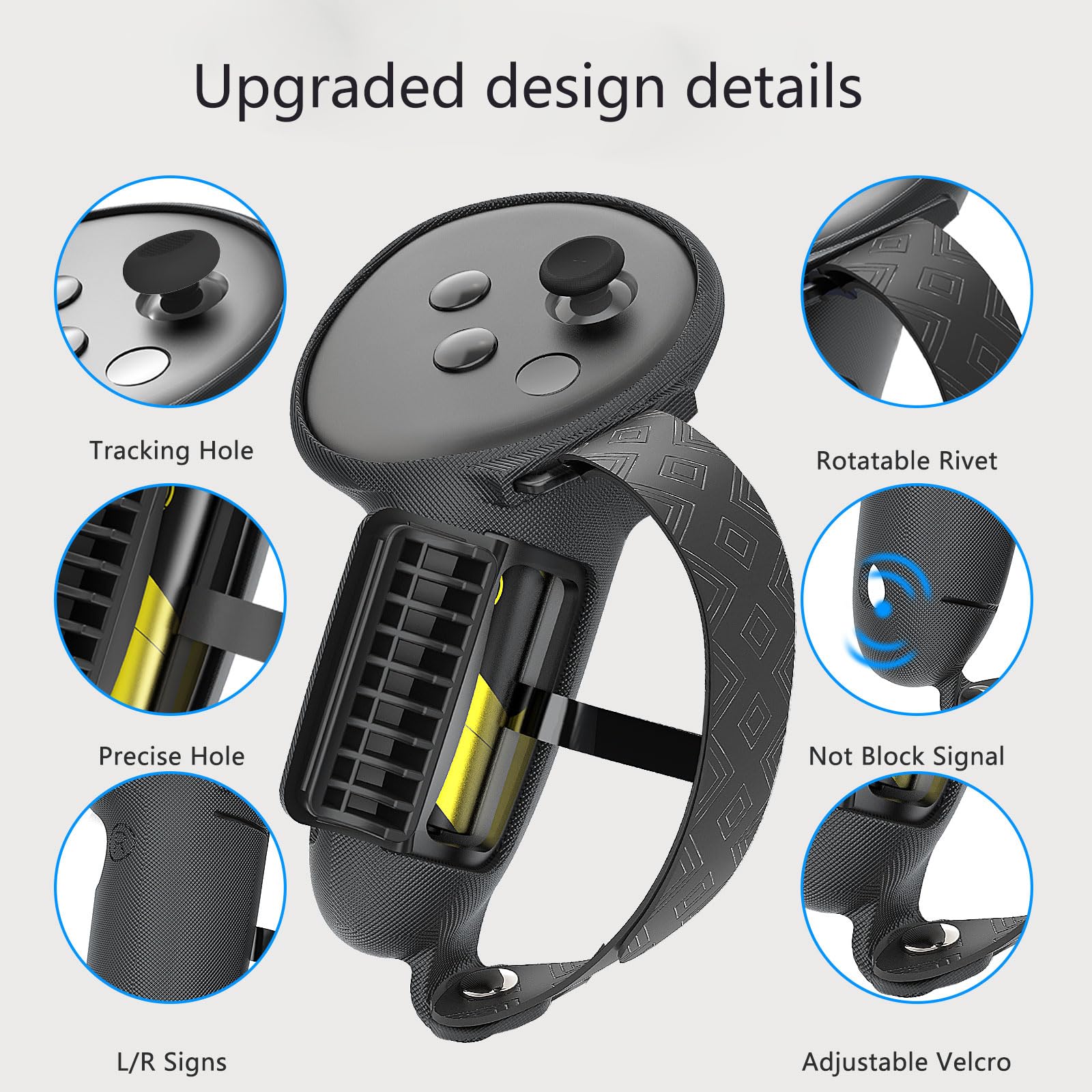 Set di cover in silicone per Meta/Oculus Quest 3s, include custodia per VR, copertura per interfaccia facciale, apertura batteria aggiornata, copertura per presa del controller