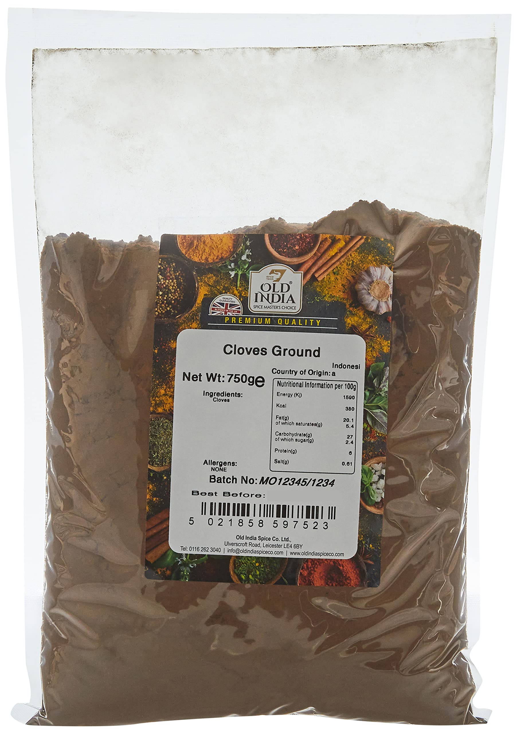 Old India Cloves Ground 750g