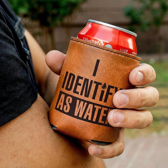 Birthday Gifts for Men, Dad - Mens, Dad Birthday Gifts Leather Can Cooler