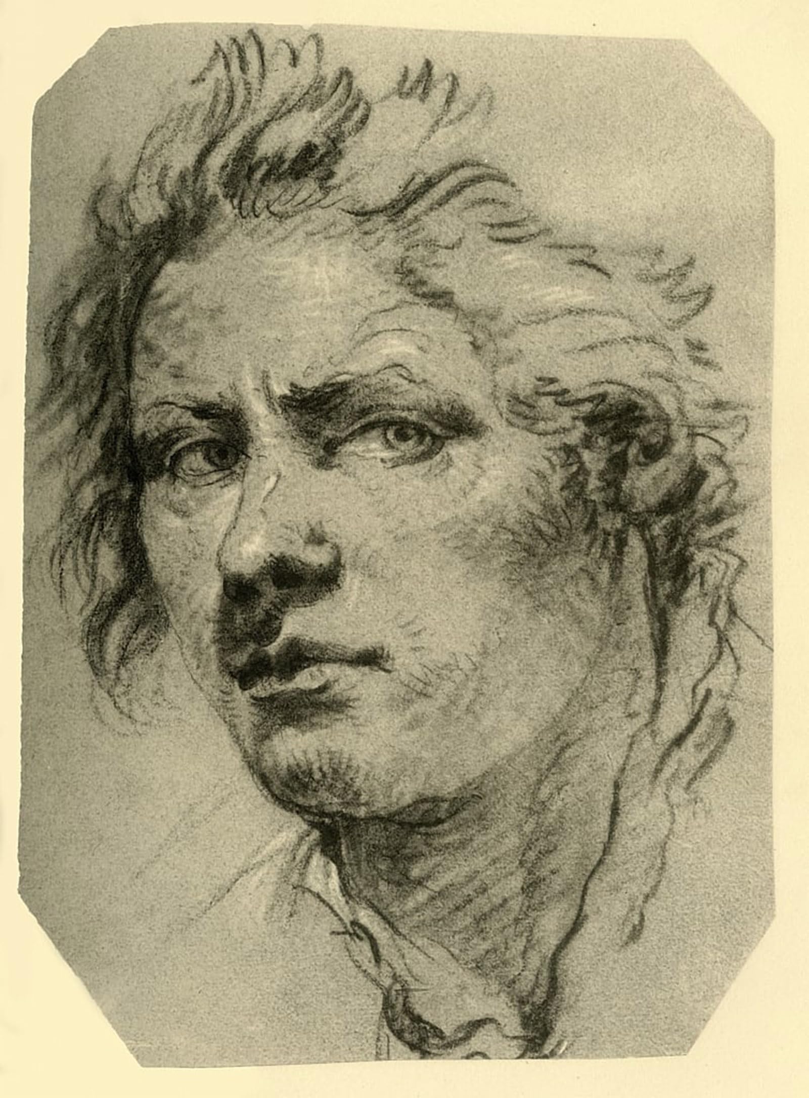 POSTERIIk Vintage Art Print Images Pictures Print Head of a Youth by Battista Tiepolo Modern Colour Posters for Office Home Decor 60x90cm