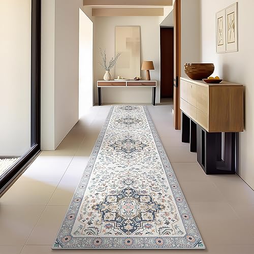 Miniatura 731 de Phantoscope Vintage Collection - Alfombra de área de 8 x 10 pies, alfombra grande para sala de estar, lavable, bohemio, antideslizante
