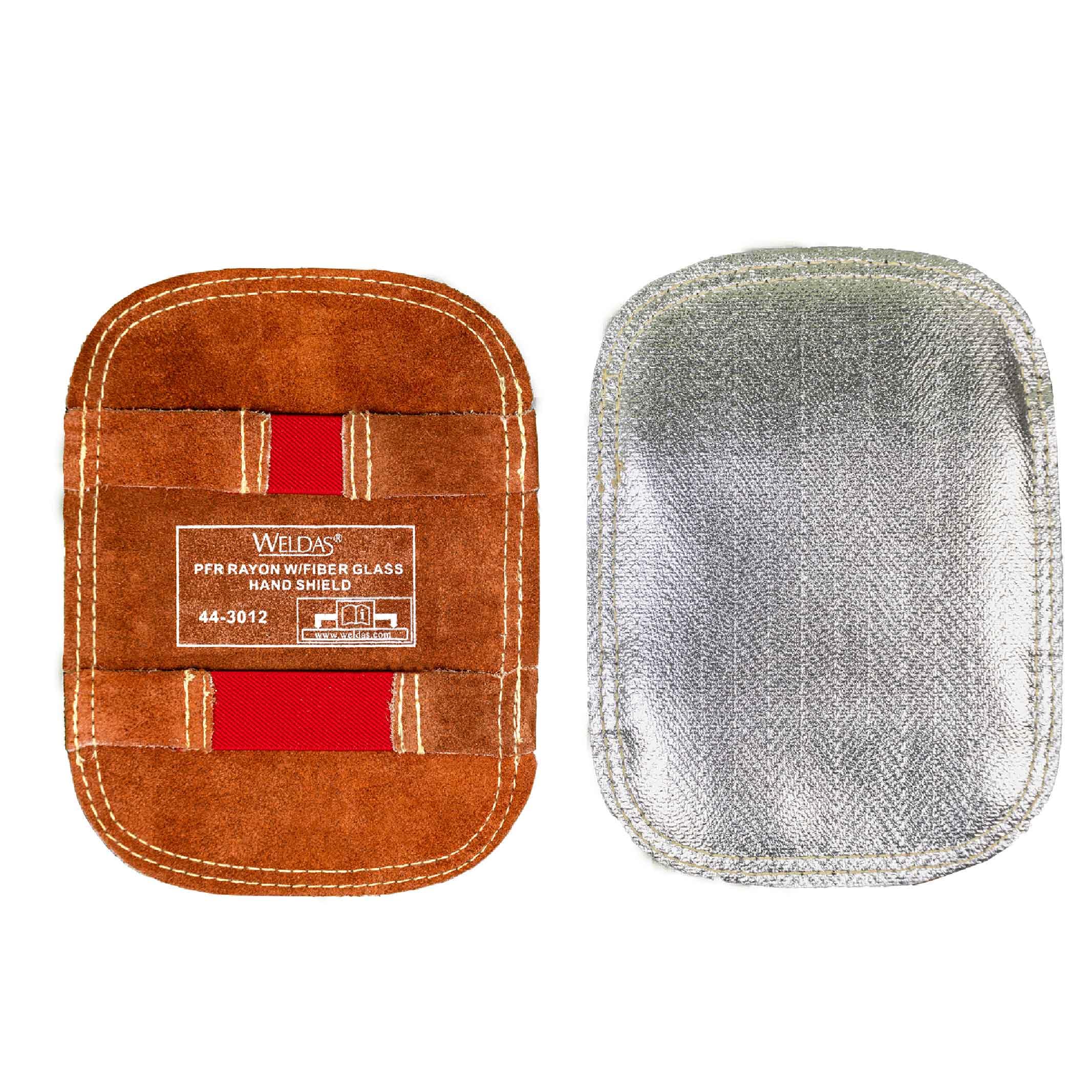 Weldas® aluminized Fiberglass and PFR Rayon Welding Hand Shield Against high Radiant Heat Welding processes, 44-3012, One Size fits All, Color Aluminium