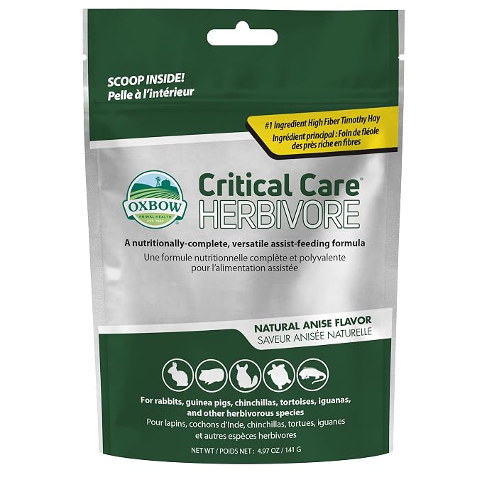 Oxbow Critical Care Pet Supplement, 141gm, All Life Stages, Powder, Guinea Pig,rabbit