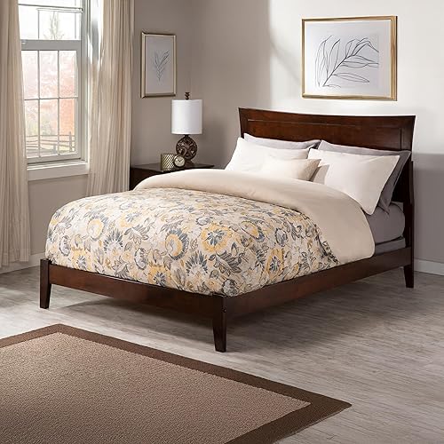 AFI Metro cama de plataforma de madera de perfil bajo Queen Espresso