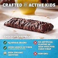 Vista 6 de Zbar - Chocolate Brownie - Soft-Baked Energy Snack Bars - Non-GMO - 11g Whole Grains - USDA Organic Granola Bars (24 Pack)