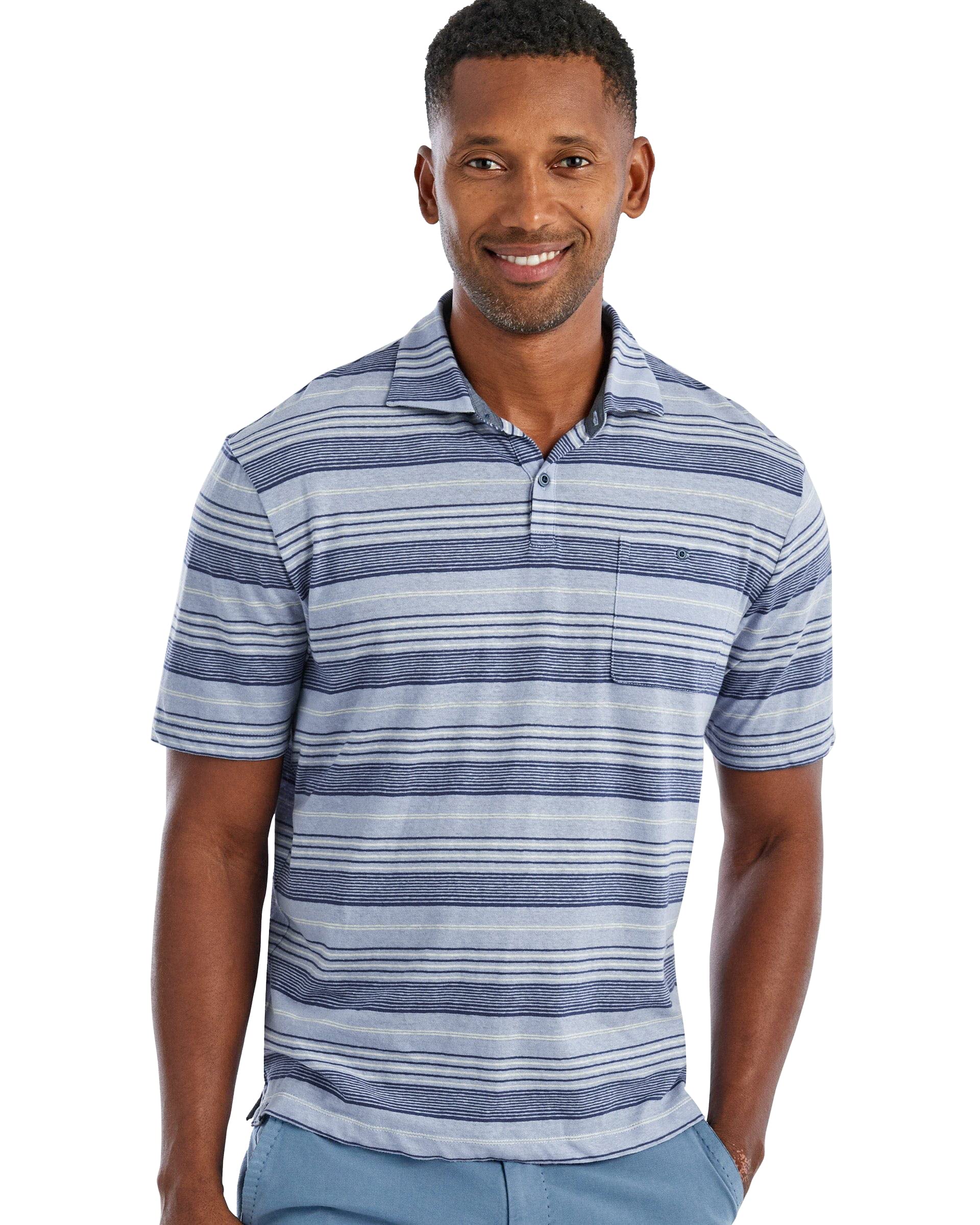 johnnie-OHarlow Linen Blend Polo