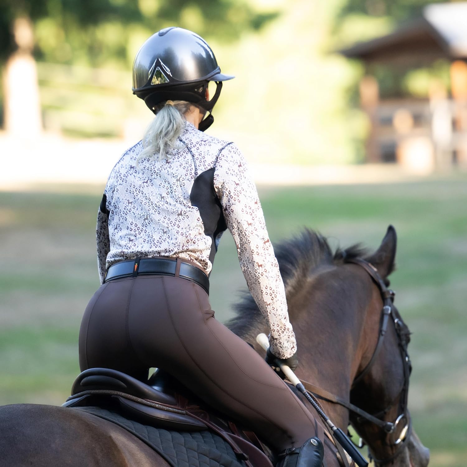 Kerrits Women's EquiBreeze Ice Fil Long Sleeve Horse Riding Shirt – Light Cooling Equestrian Summer Top, UPF30 Sun Protection