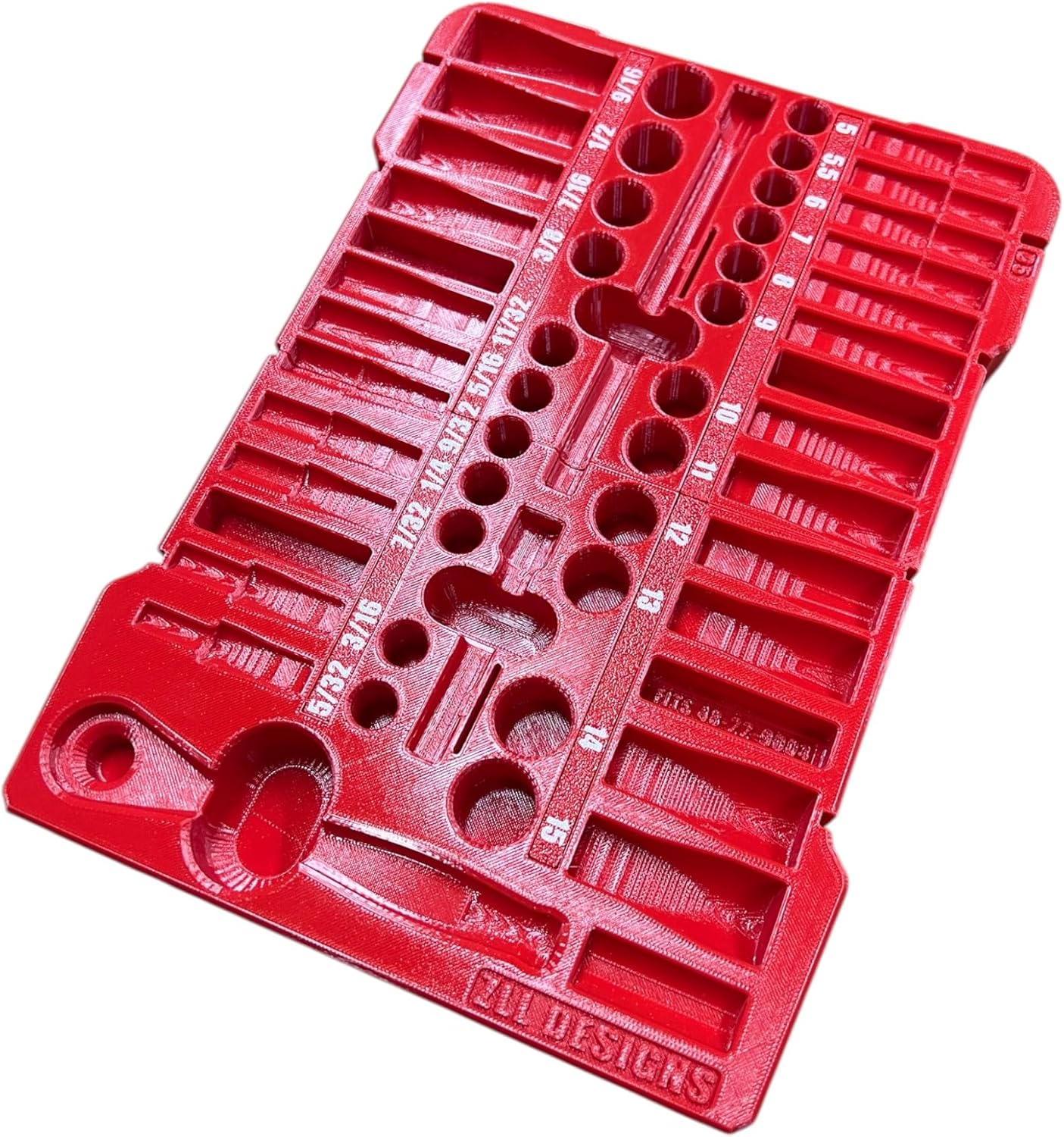 Packout Insert compatible with Milwaukee 1/4" Drive SAE/Metric Ratchet and Socket Mechanics 50-Piece Set (48-22-9004)