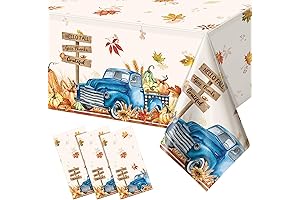 Autumn Charm: Disposable Fall Tablecloth for Harvest Festivities