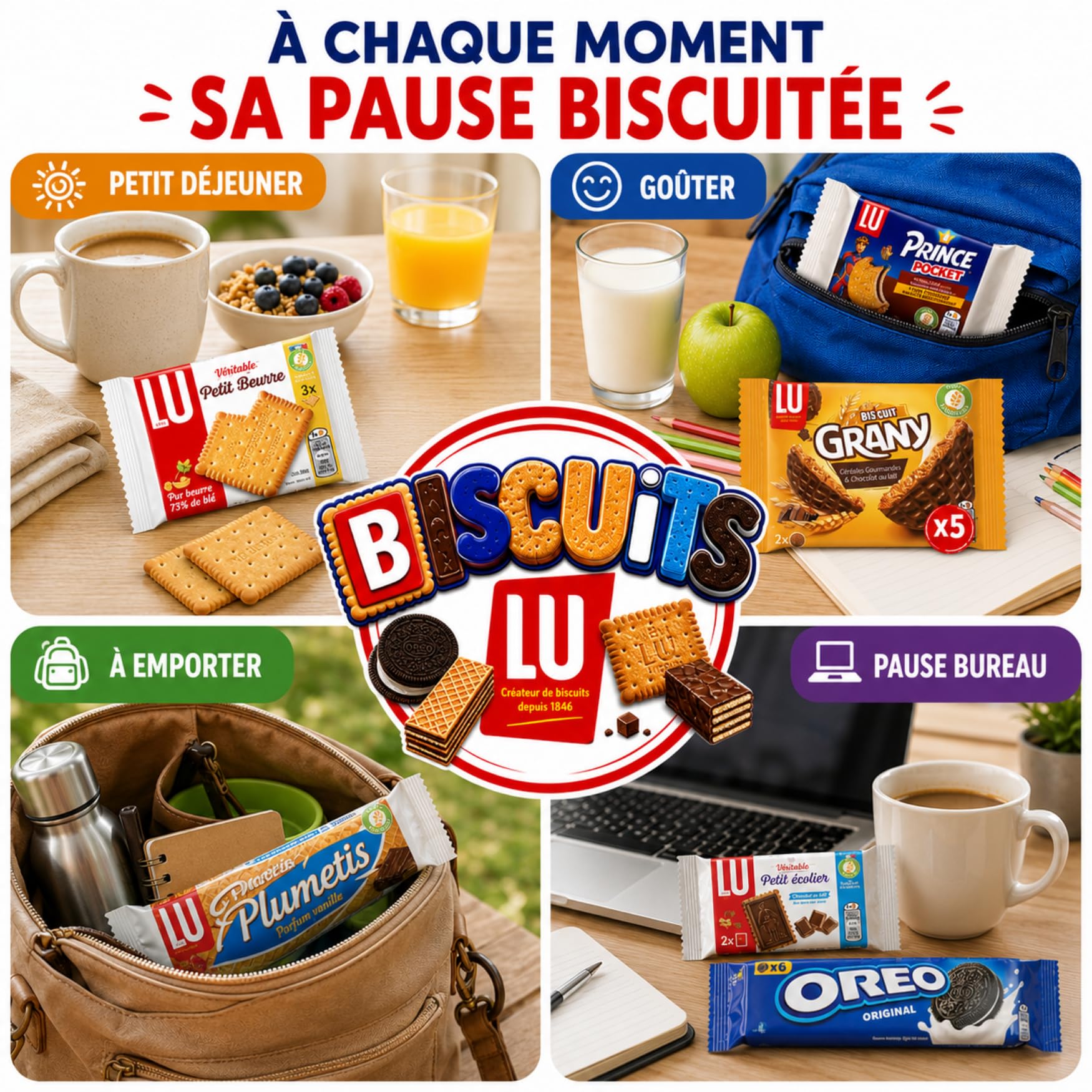 Box Lu - Assortiment de 35 Biscuits Pocket