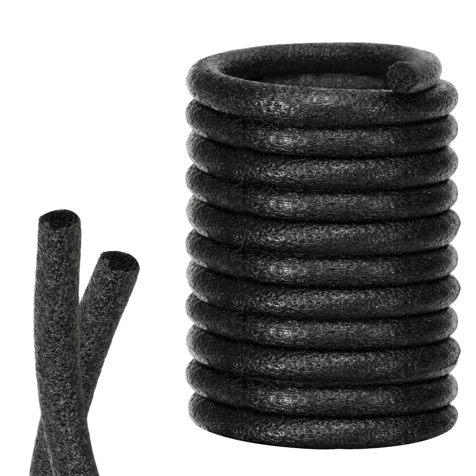 PATIKIL Barra De Soporte De 1/2 Pulgada (12 Mm) De Diámetro X 687 Pies Para Huecos Y Juntas, Rollo De Espuma Para Rellenar Grietas Y Sellado, Cinta De Aislamiento, Negro