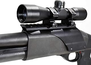 Trinity 4x32 Hunting Scope with Base Mount for Hr1871 NEF pardner Pump 12ga mildot Reticle Picatinny Weaver Base Mount Adapter Aluminum Black Tactical Optics Spotting Sight Home Defense Target Range.