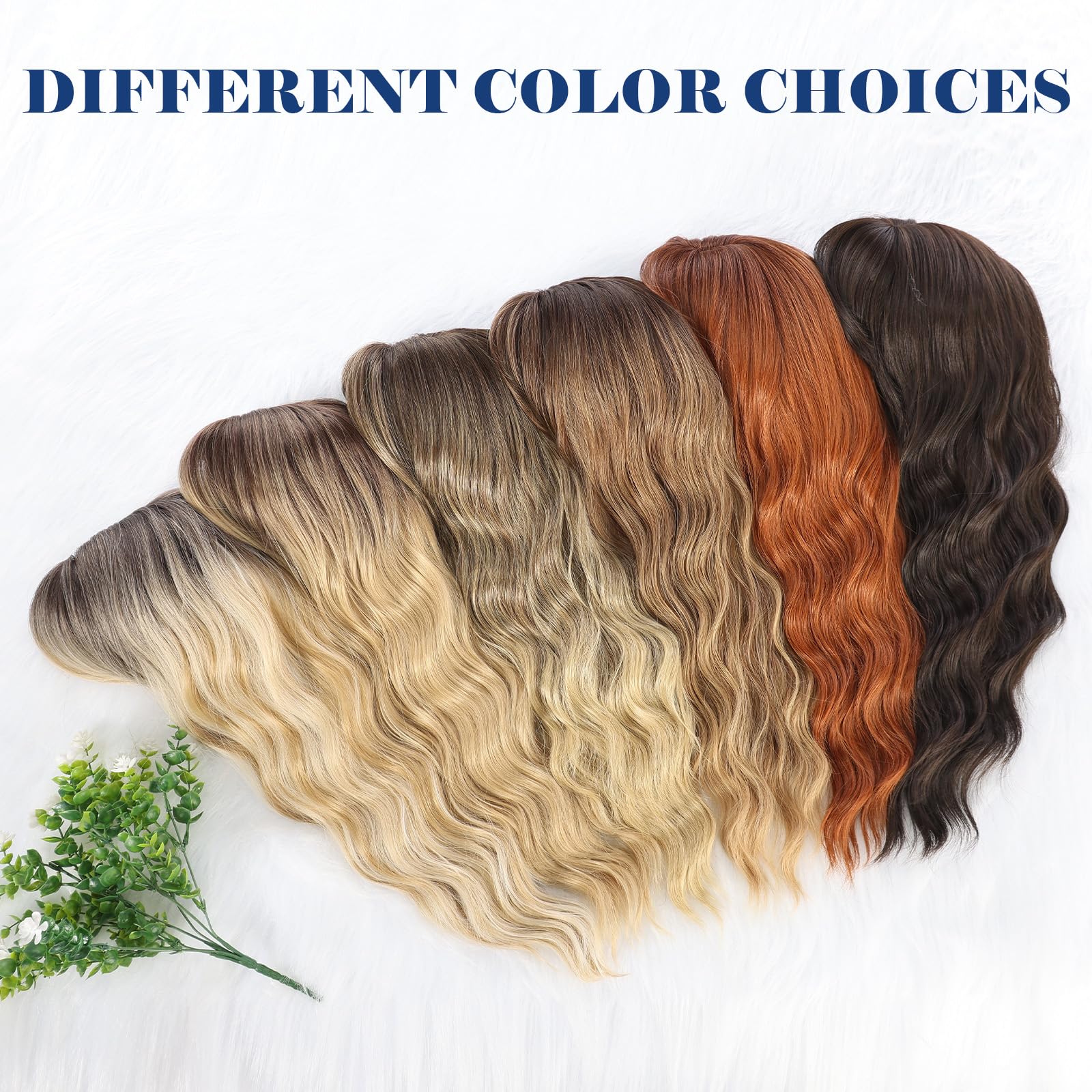 HAIRCUBE Parrucca da Donna, Parrucca Lunga Riccia con Frangia, Parrucche per Donne in Castano, Capelli Sintetici Naturali, 22 Pollici, Adatta per Halloween/Feste/Usura Quotidiana(Castano)