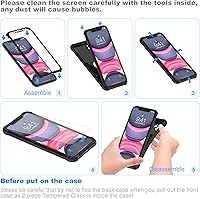 Vista 7 de ORETECH Funda para iPhone 11, con [2 protectores de pantalla de vidrio templado] [prueba de caídas de grado militar de 10 pies]