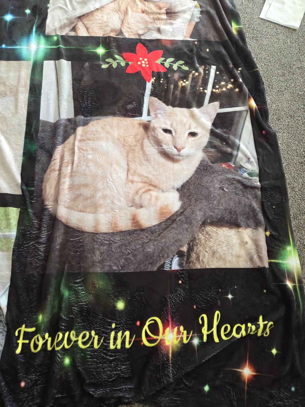 Custom Blanket Throws with Photos Text Personalized with Picture photo review