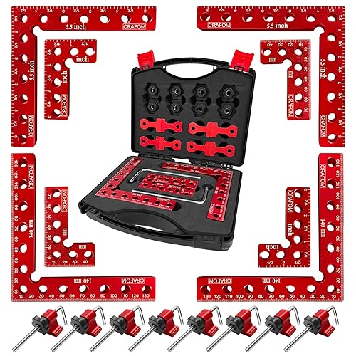 Crafom Corner Clamp for Woodworking, 90 Degree Corner Clamp With