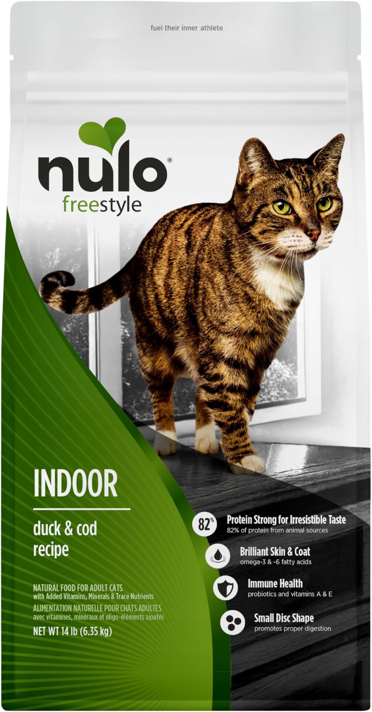 Freestyle Indoor Cat & Kitten Food, Premium Grain-Free Dry Small Bite Kibble, All Natural Animal Protein Recipe with BC30 Probiotic for Digestive Health Support 14 Pound (Pack of 1)