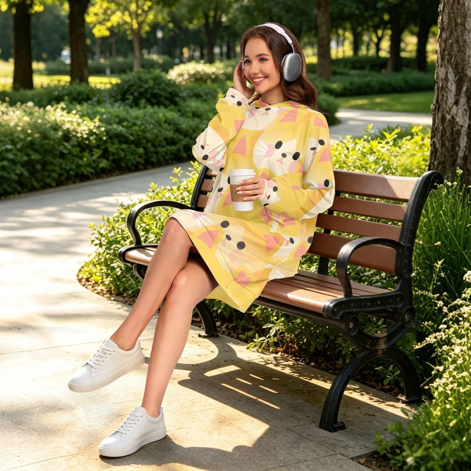 S, L, XXl Felpe con cappuccio da donna, pullover con cappuccio per abito a