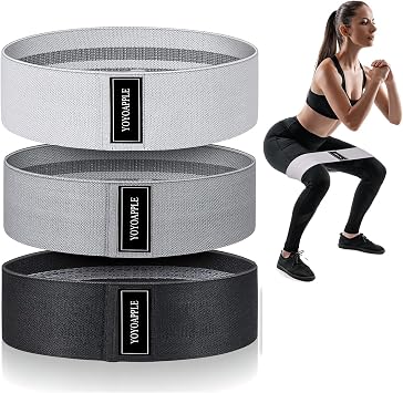 Resistance Bands for Fitness, Booty Bands Set of 3 Resistance Bands for Legs and Glutes Workout, Mint Green, Pink, and Purple