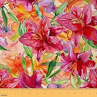 Vista 13 de The Yard - Tela de flores de acuarela de The Yard, tela de tapicería de plantas florales de jardín vintage para sillas sofá, tela impermeable