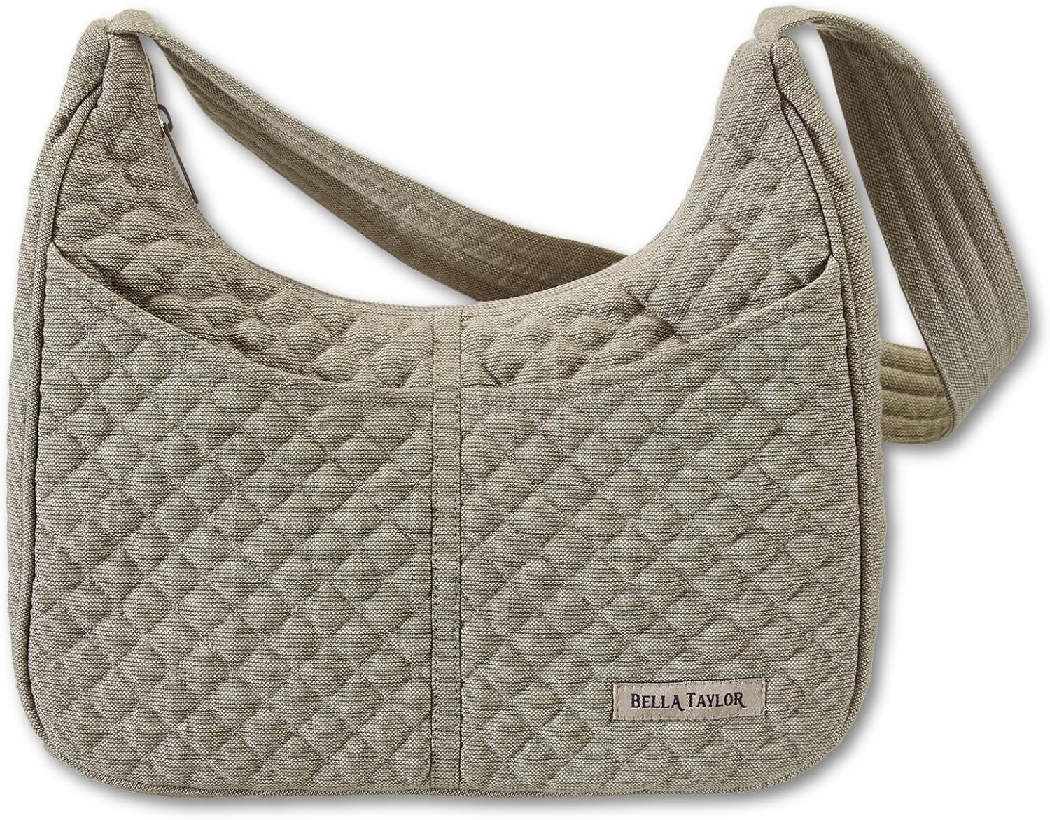 Bella Taylor Blakely - Hobo Shoulder Bag for Women - Lightweight Quilted Fabric Purse with Pockets
