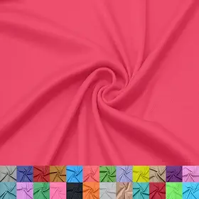 Texco Inc Forro interloque 100% poliéster de 152 cm de largura – Tecido de malha leve da The Yard para vestuário, roupas, projetos escolares, decorações de festa, cortinas, artesanato e DIY, coral