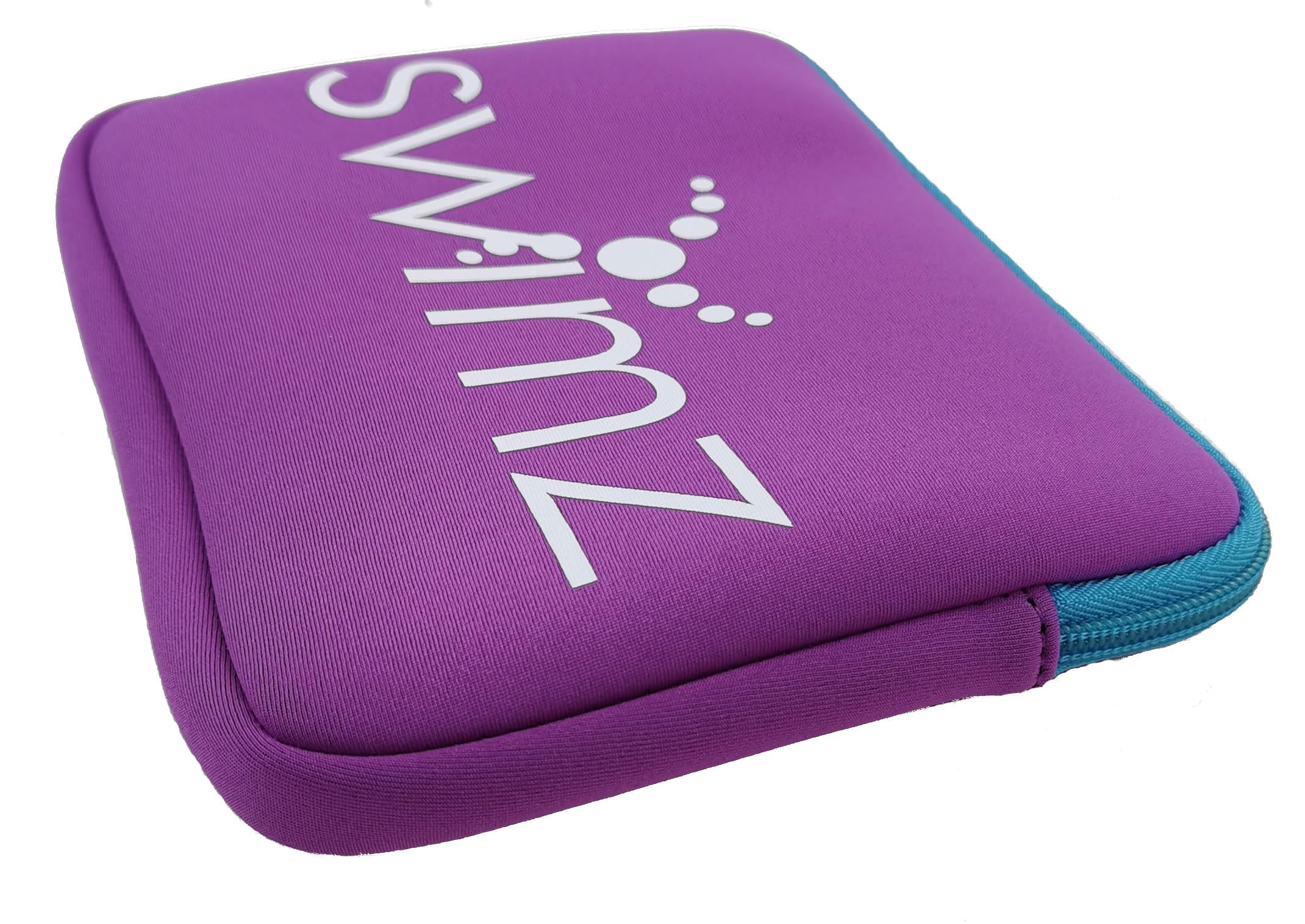 Swimz Large protective Neoprene Goggle storage Pouch (Purple/Blue/White), Purple / Blue / White - Image 4