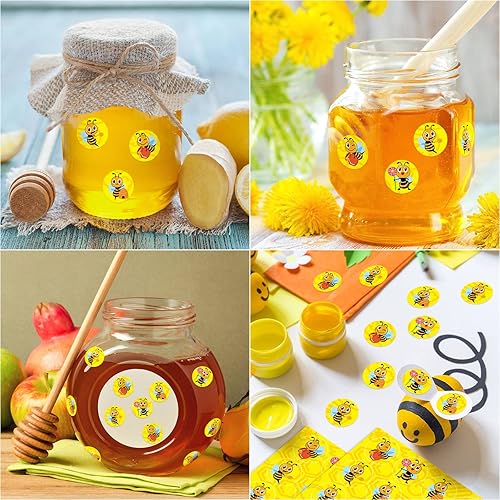 Miniatura 4 de Eaasty 2400 calcomanías de otoño con forma de manzana, mini calcomanías con forma de manzana, manzana, fruta, abeja, hoja de arce, pavo, calabaza,